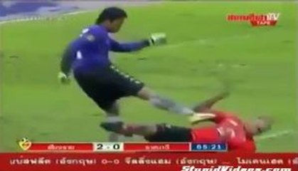 Goalkeeper Almost Killed Player - Red card