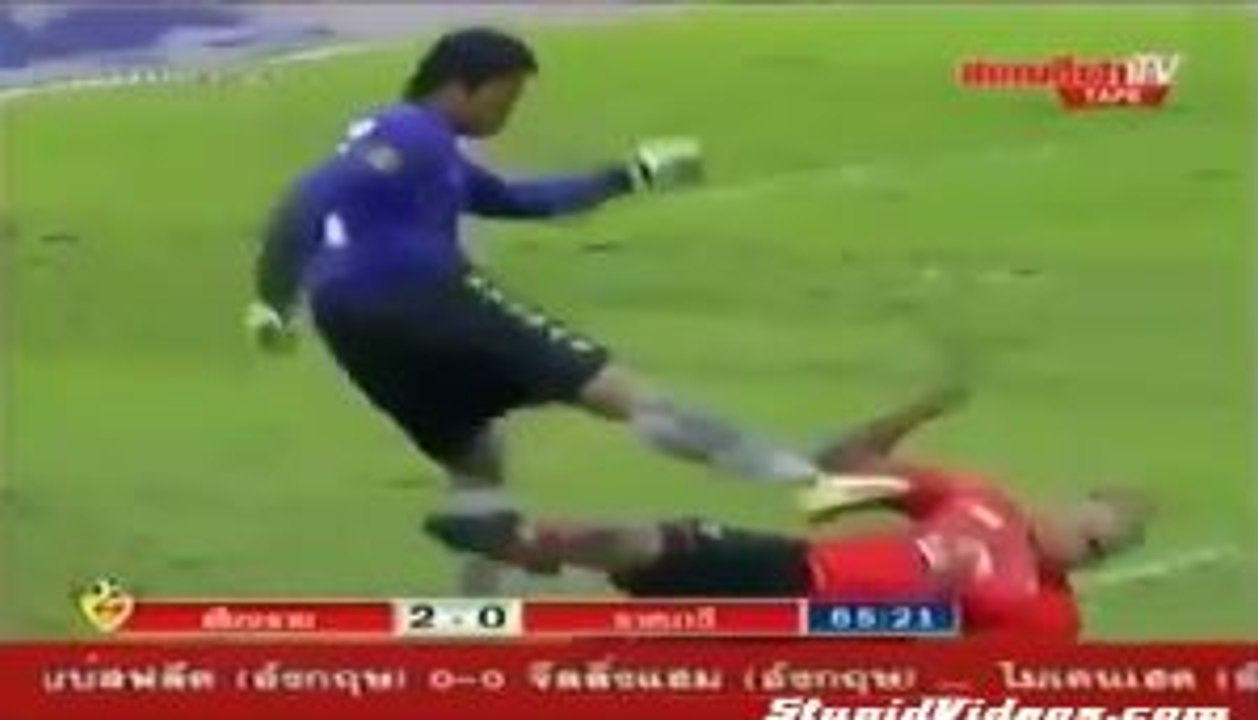 Goalkeeper Almost Killed Player - Red card