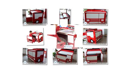 Ban hoc xe bus cho be hoc mau giao| School Bus Activity Desk with Storage