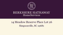 Lots And Land for sale - 14 Meadow Reserve Place Lot 26, Simpsonville, SC 29681