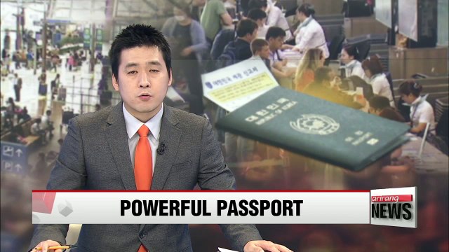 German passports rank No.1 as the world's most powerful passport....Korea ranks 36th
