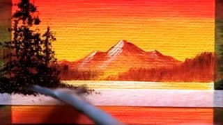 Orange MicroScape 1 (1.5x2.5) / Small Micro-Miniature Oil Painting Sketch