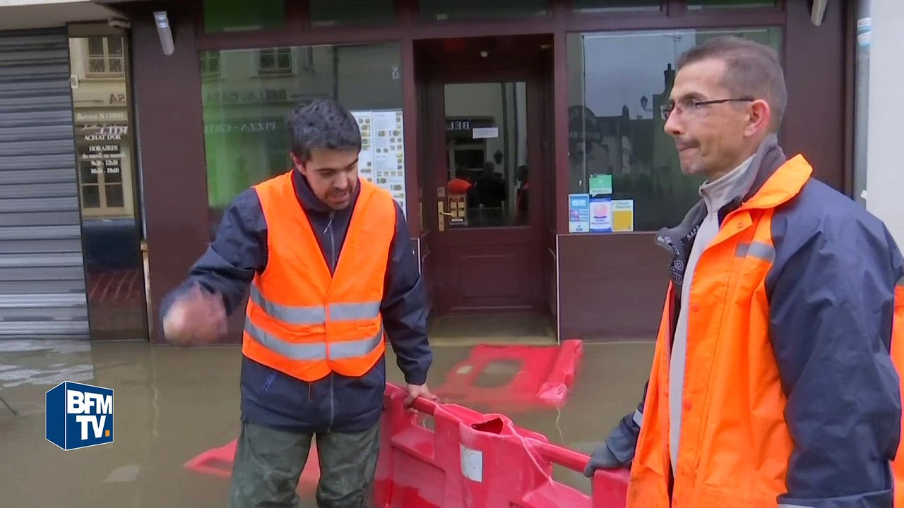 La lente décrue à Nemours