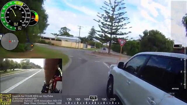 Road Rage entre un cycliste et un automobiliste avec couteau