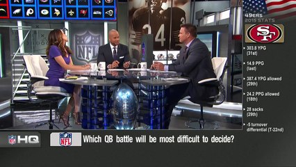 Which QB battle will be most difficult to decide?