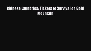 [PDF] Chinese Laundries: Tickets to Survival on Gold Mountain [Read] Online
