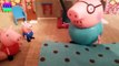 Peppa Pig with George Pig toys animation in stop motion - Fun Peppa Pig family playset