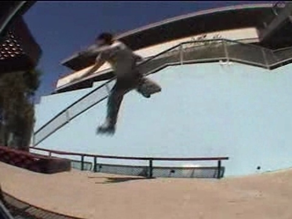 Chute de fou en roller