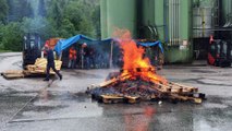 Les salariés de prysmian à Cornimont haussent le ton et bloquent à nouveau l'usine
