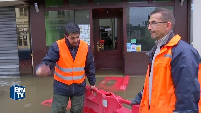 La lente décrue à Nemours