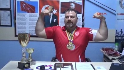 Çanakkale Bileği Bükülmez Engelli Sporcunun Gözü Dünya Şampiyonluğunda