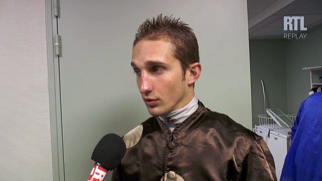 Aurélien Lemaitre présente Raseed, le 2 dans le prix du Jockey Club