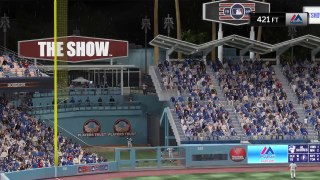 MLB The Show 16.  Homerun and pitcher hit in head. Funny