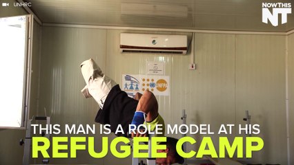Syrian Weightlifter Born Without Legs Trains Others At Refugee Camp