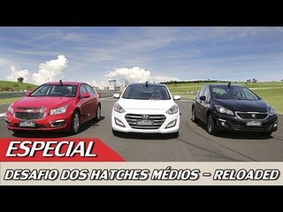 CHEVROLET CRUZE X HYUNDAI I30 X PEUGEOT 308 - DESAFIO DOS MÉDIOS RELOADED - ESPECIAL #66 ACELERADOS