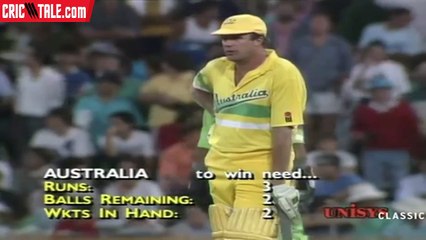 Australia needed 4 runs in 6 balls with 3 wickets Imran Khan's Greatest Over of His Career