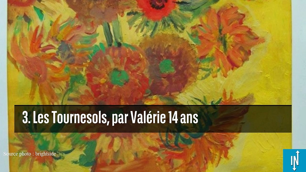 Des enfants ont reproduit de célèbres tableaux avec brio