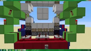 Minecraft Tutorial: 4x4 Seamless Piston Door