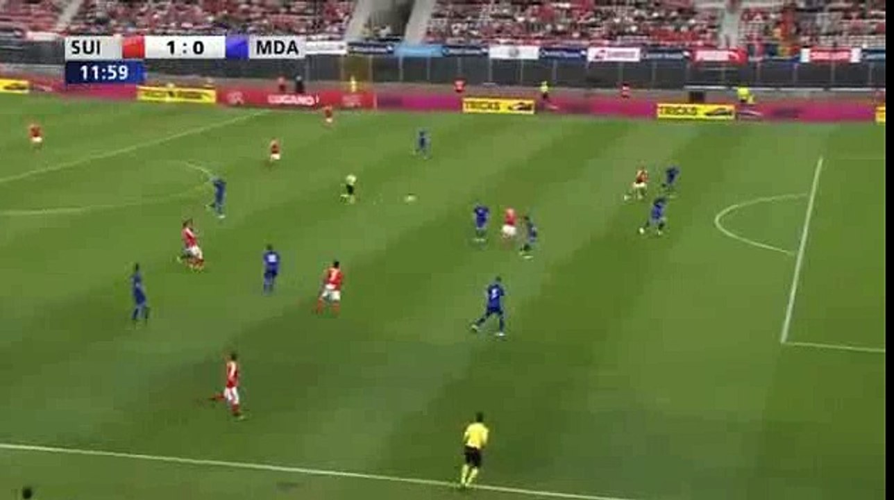 Blerim Dzemaili Goal 1-0 Switzerland vs Moldova