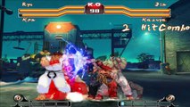 Ryu & Ken Vs. Jin & Kazuya - Hyper Street Fighter IV Mugen Edition | ItzTerribleT