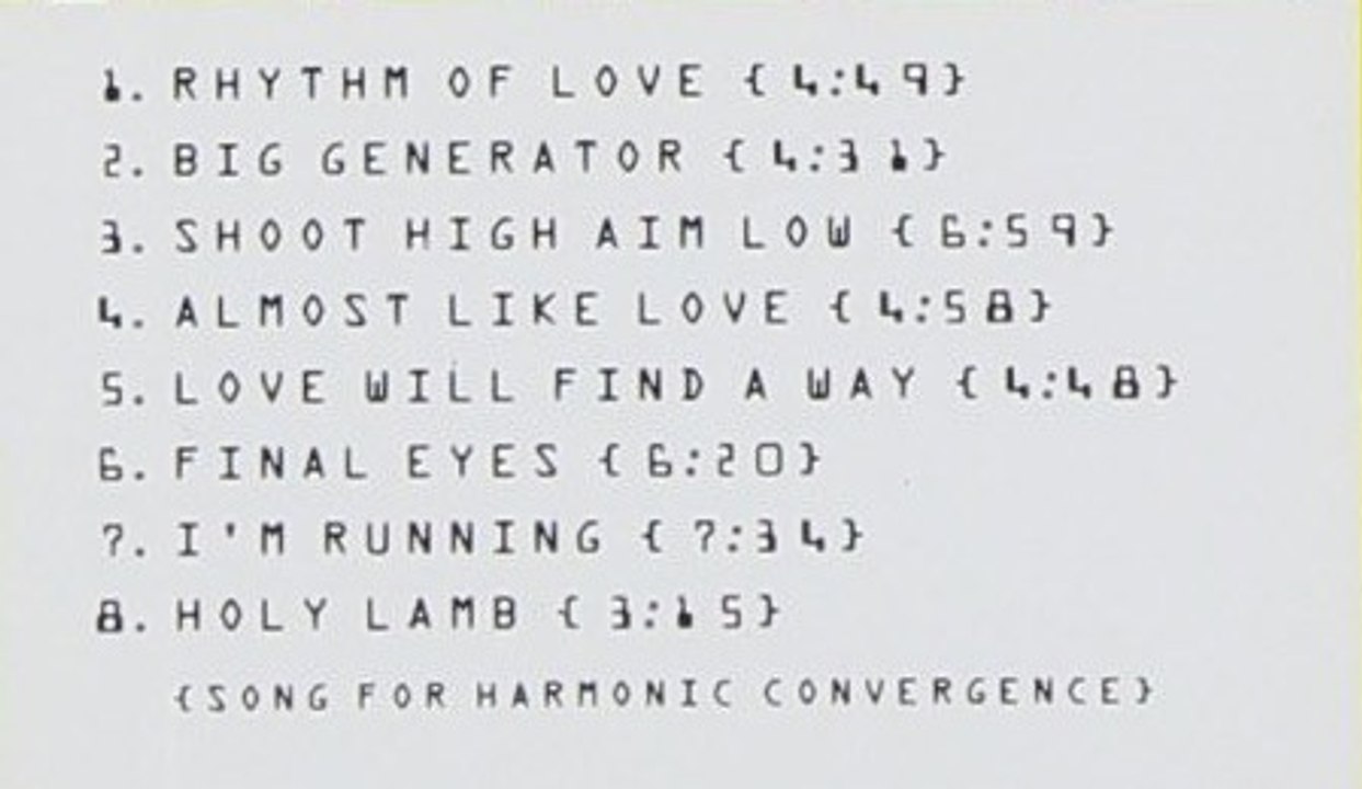 Yes:  'Big Generator' (Full Album Uploaded in 720p HD)