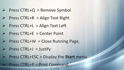 Keyboard Shortcut key overview for windows .mp4