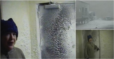 Mulher mostra como é o clima em "Condição 1" na Antártida (-60 graus celsius)