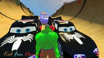 Spiderman Hulk Cars Mcqueen Not In Real Life Superhero Cartoon Kids Nursery Rhymes Songs Children 3