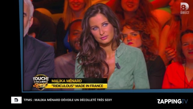 TPMS : Malika Ménard sexy, son décolleté enflamme Twitter
