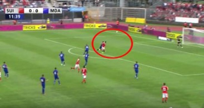 Galatasaraylı Blerim Dzemaili, İsviçre-Moldova Maçında İlginç Bir Gol Attı