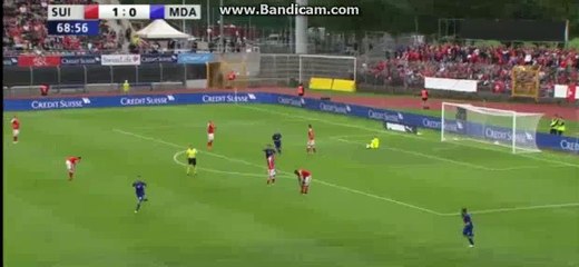 Radu Ginsani Goal - Switzerland 1-1 Moldova 03.06.2016