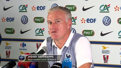 Bleus - Deschamps : "La pression n'est pas négative"