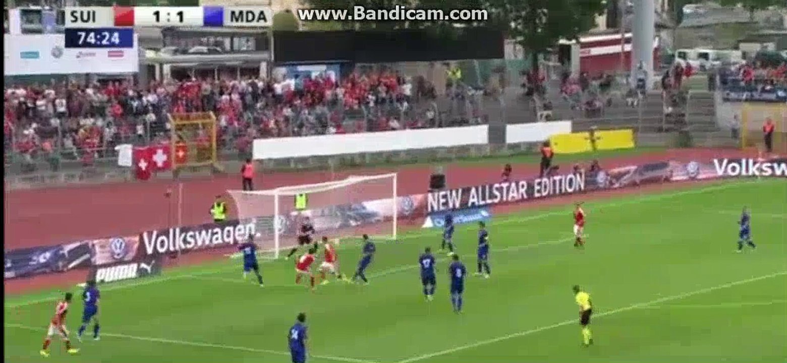 All Goals - Switzerland 2-1 Moldova 03.06.2016