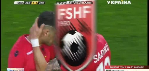 Armando Sadiku Goal Albania 1-1 Ukraine 03-05-2016