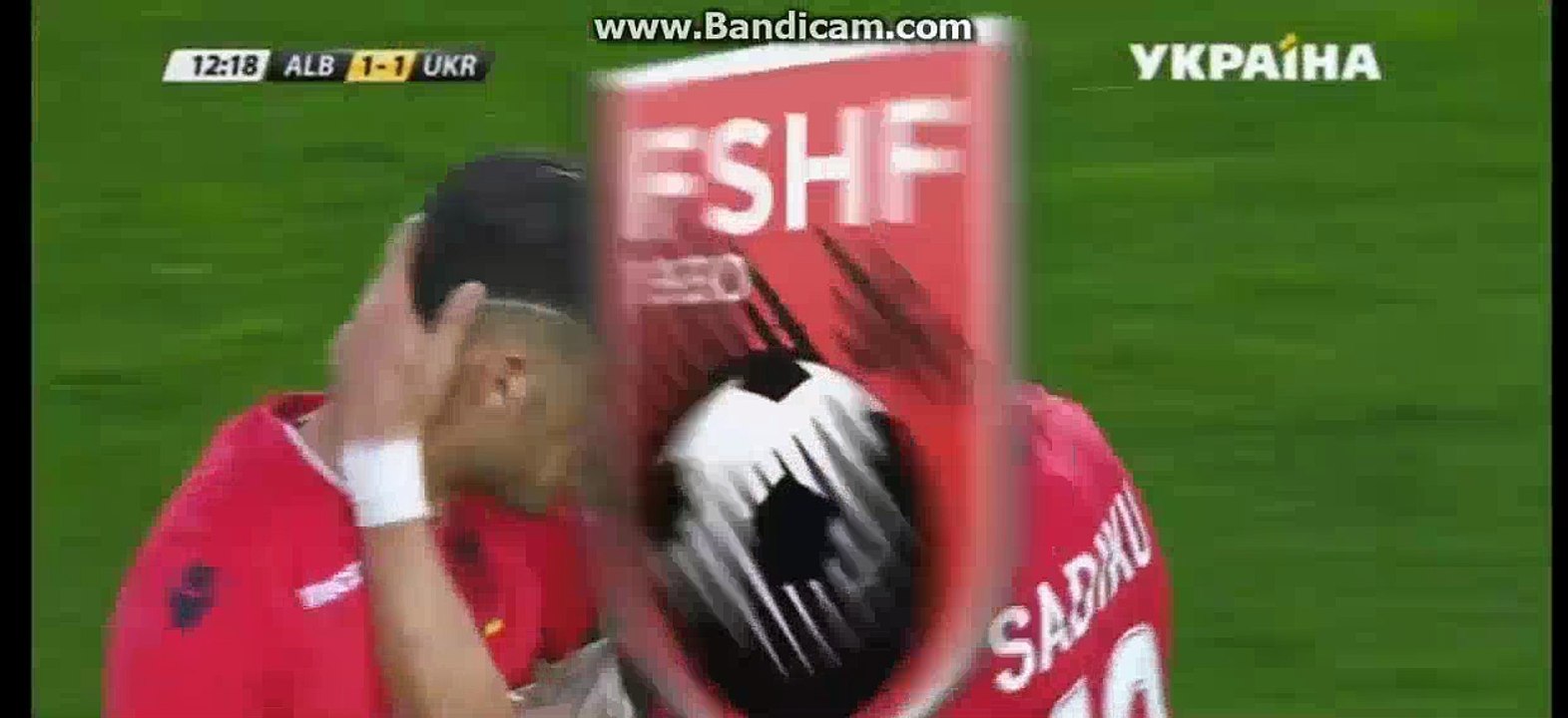 Armando Sadiku  Goal- Albania 1-1 Ukraine - 03-06-2016