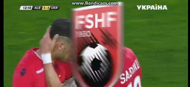 1-1 Armando Sadiku Goal- Albania 1-1 Ukraine - 03-06-2016