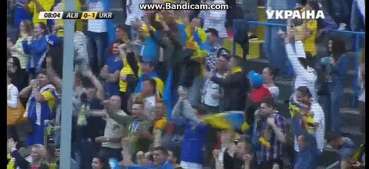 Yevhen Konoplyanka incredible MISS- Albania 1-1 Ukraine - 03-06-2016