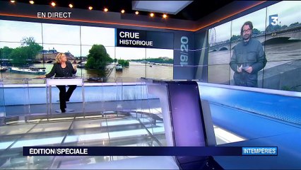 Inondations : "la Seine a dépassé le niveau des 6 mètres"