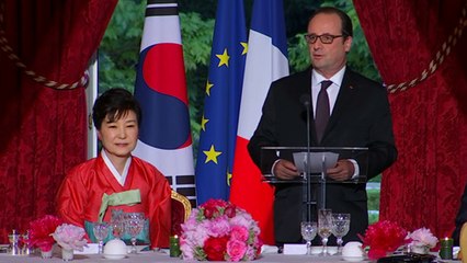 Toast lors du dîner d’Etat offert en l’honneur de Madame Geun-hye Park, présidente de la République de Corée