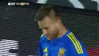 Andriy Yarmolenko Goal -Albania 1-2 Ukraine friendly match 03-06-2016