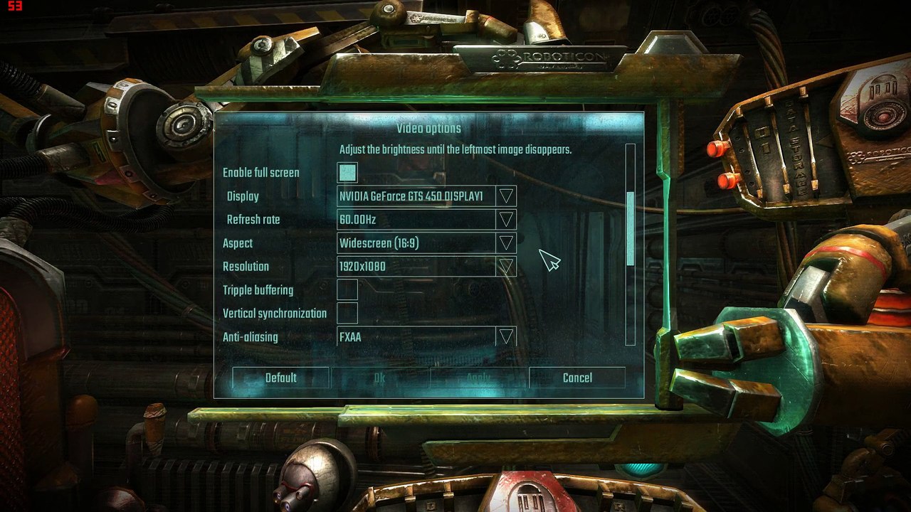 Hard Reset Redux max out GTS 450 1080p