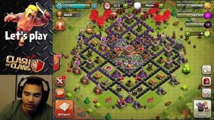 Clash of clans EPIC TOWN HALL 8 DEFENSE  (Awesome win streak)