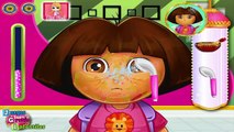Dora La Exploradora - Dora Infeccion en la Cara - Juegos Gratis Infantiles Online En Español