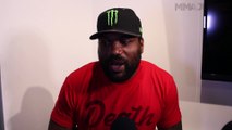 Quinton 'Rampage' Jackson media day scrum at Viacom's Los Angeles office