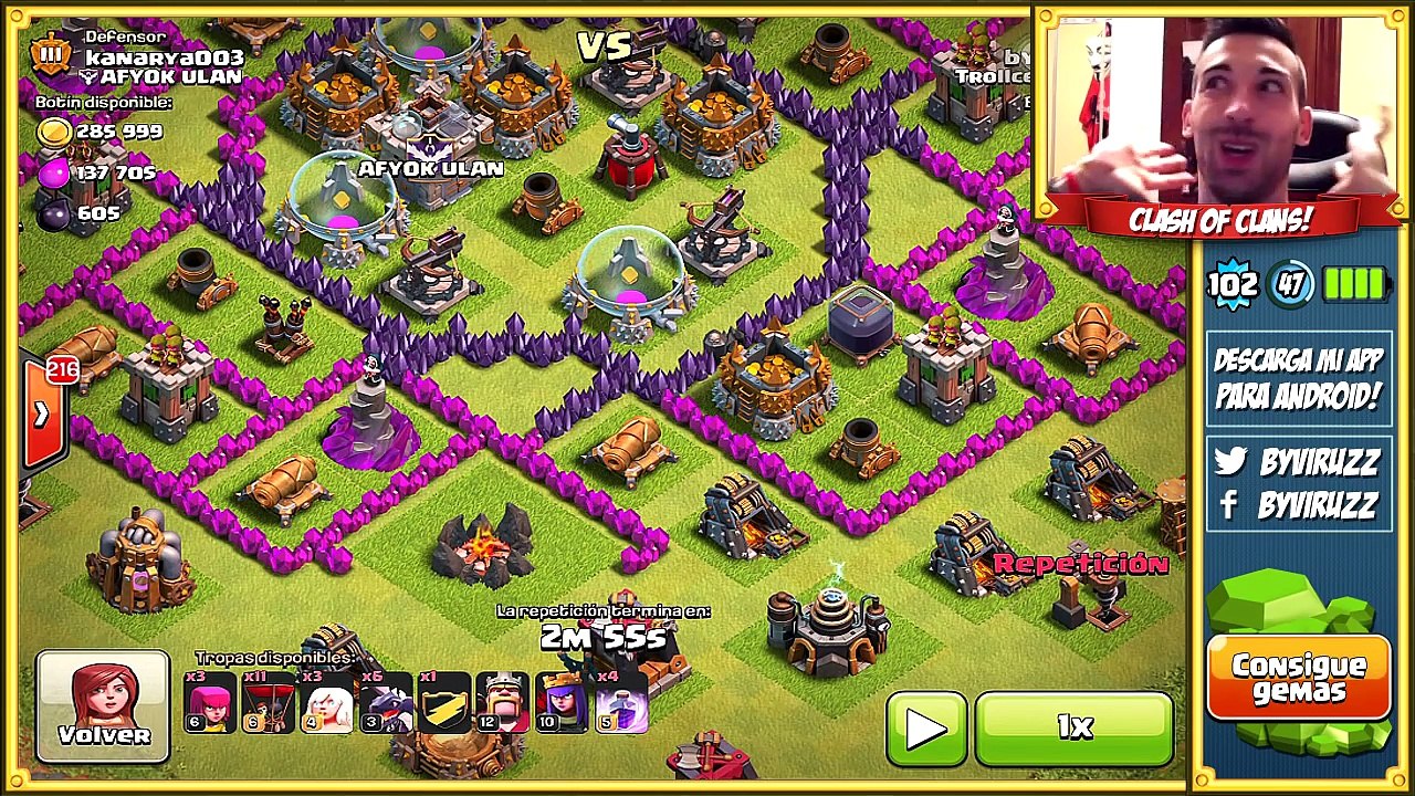 ¡¡ESTRATEGIA IMPOSIBLE DE CREER!!  ¡¿SANADORAS + DRAGONES!   Clash of Clans Troll!