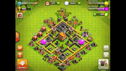Clash of Clans Defense Strategy - Town Hall Level 6 #2