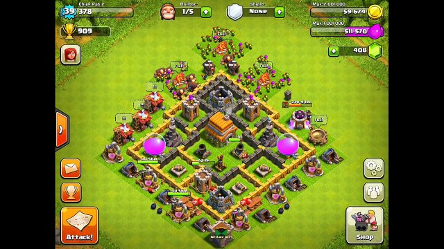 Clash of Clans Defense Strategy - Town Hall Level 6 #2