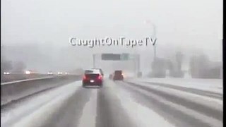 NEW scary car accident on icy highway in USA!!ДТП автокатастрофе авари