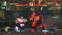 Batalla de Ultra Street Fighter IV: Abel vs Evil Ryu