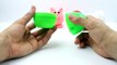 Learn Animal and Word Pig! Play Doh Surprise Eggs! Angry Birds Stop Motion Animation Video!